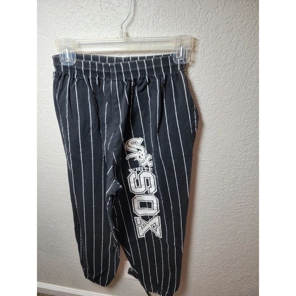 Vintage Chicago White Sox Pinstripe Lounge Pants Adult L Made in USA 100% Cotton